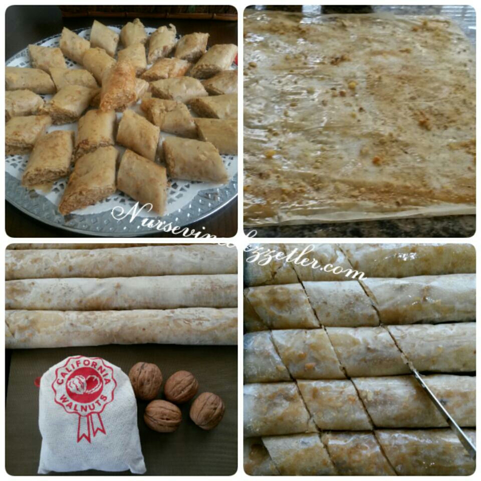 baklavalık yufkadan tahinli tatlı